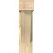 Ekena Millwork Traditional Block Rough Sawn Bracket w/ Offset Brace, Douglas Fir, 6"W x 18"D x 22"H BKT0604X18X22TRA05RDF - alternate 3